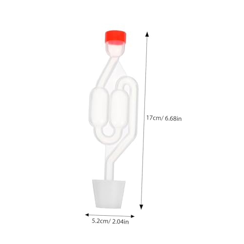 3sets S-shape Stopper for Homebrew Fermentation Silicone Pp Materials Brewing Beer Fermentation Non-bpa Easy Install