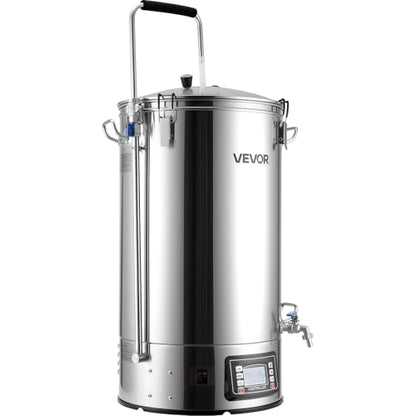 VEVOR Beer Brewing Equipment, 16 Gal/60L Beer Maker with Anti-Burn Pump and Wort Chiller,3000W All-in-One Home Brewing Kit with Digital Control, Recipe Memory & Timer, Removable mesh strainer - size: 16 Gal