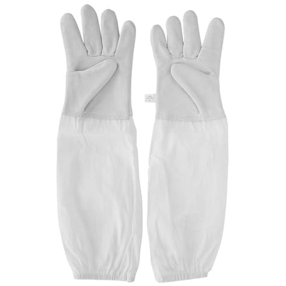 Beekeeping Gloves with Long Protective Sleeves Elastic Cuffs Beekeeper Beekeeping Supplies XL Ergonomic Design Breathable Comfortable for Men Women Beekeepers Faux Goatskin Black