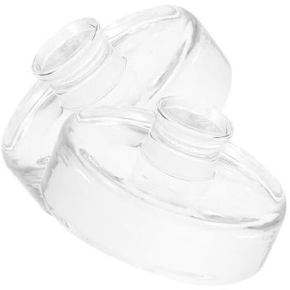 2Pcs Heavy Glass Fermentation Weights for Wide Mouth Mason Jars Fermenting Lids for Sauerkraut Kimchi and Pickling Glass Weights for Fermentation and Canning