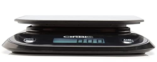 Talking Kitchen Scales - Big Numbers with Clear Loud Voice North American Accent (Black)