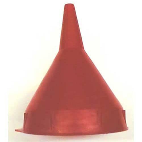 Funnel King 32090 1 Pint Red Polyethylene Funnel - size: 1 Pint, style: Without Screen