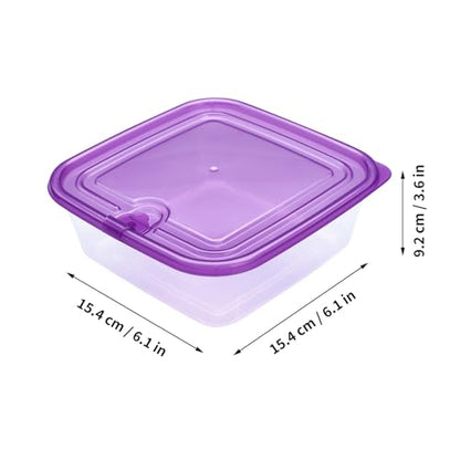 KIGI Airtight Food Storage Containers with Vent Lids for Meal Prep, Lunch, BPA Free, Stackable, Reusable Plastic Containers for Leftovers, Kitchen, Pantry, Fridge Organizer, Freezer Safe(2.9Cup 6PACK) - size: 2.85 Cup | 23 OZ