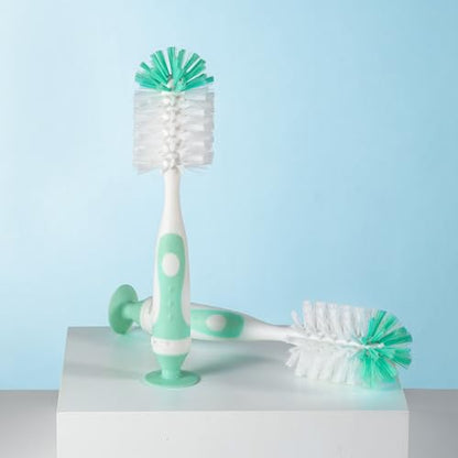 Chemimoso Multifunctional Cleaning Brush, Baby Bottle Brush, Bottle Brush Cleaner, Rotate The Suction Cup to Obtain The Small Bristle Brushes, Set Z, Green, Nylon and Nylon Brush - color: Green 2