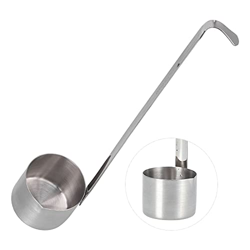 Buachois Wine Ladle, Stainless Steel Spoon with Hanging Hole and Pouring Spout Design for Kitchen Wine Beer Oil Vinegar Measuring (304 wine extract 125ML) - size: 304 wine extract 125ML