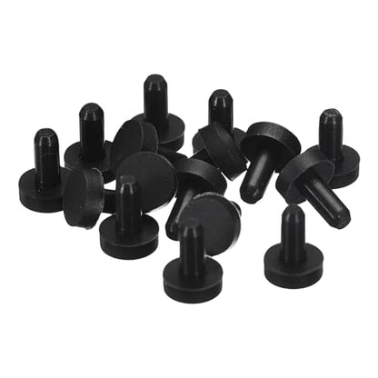 uxcell 32 Pieces Black Rubber Stopper, 3mm Plug Holes for 2.5-2.8mm/0.1-0.11" Hole - size: 2.5-2.8 mm