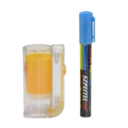 2pcs Bee Marking Tool Kits Marker Bottle with Pens King Queen Catcher 8 Colors Pen Beekeeping Beekeeper Equipment | Blue - color: Blue