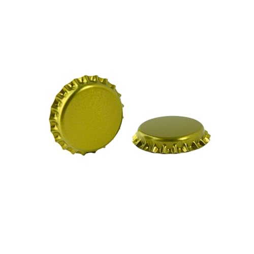 FastRack 288 Oxygen Absorbing Beer Bottle Caps | 26mm Pry-Off Gold Standard Homebrew Bottle Tops for Glass Bottles | PVC-Free Beer Crown Caps for Bottling - color: Gold