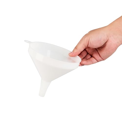 Restaurantware-Met Lux 16-ounce Plastic Funnel, 1 Plastic Funnel - Precise Spout, White Pouring Tool, Wide Spout, For Transferring Ingredients - size: 16 oz, style: Funnel