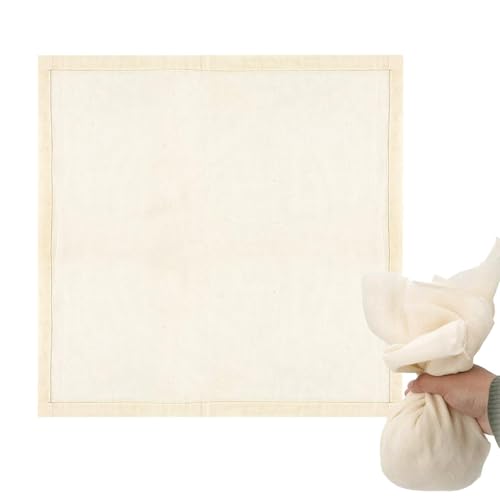 2pcs Reusable Cheesecloth, 50x50cm, 100% Cotton Food Filter Cloth, Unbleached Cheese Strainer Cloths For Juice Making Yogurt Coffee Tea Filtering Cheese Making