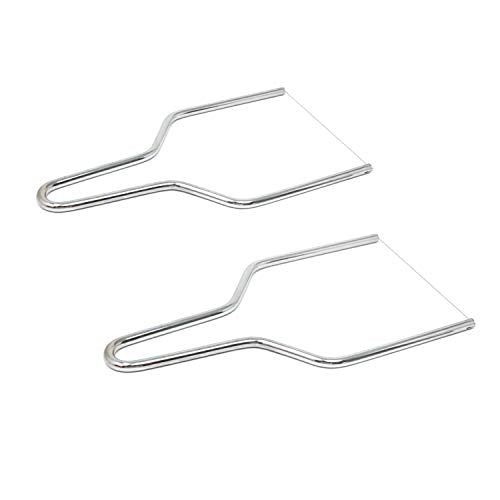 Honbay 2PCS Stainless Steel Butter Cheese Wire Cutters Slicers Knives for Kitchen (large) - size: large