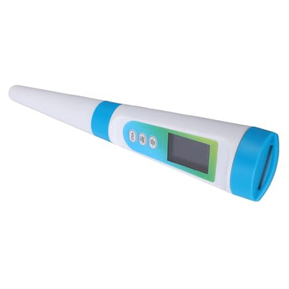 Focket Digital PH Meter, High Accuracy ATC Smart 2 in 1 Temperature PH Tester for Food, Meter for Fermentation with Calibration Powder and LCD Display for Wine Cheese Meat Fruit