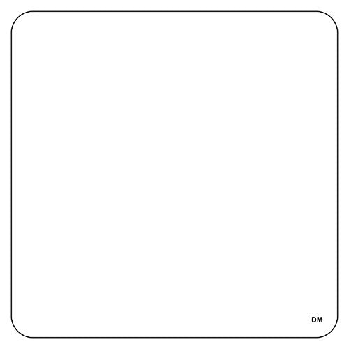 DayMark Safety Systems DissolveMark IT110080 Blank Dissolvable Label, 2.5" x 2.5", 125 per Roll