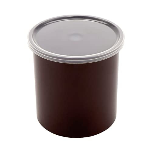 G.E.T. CR-0120-RB-EC Round Food Storage Crock w/ Lid, 1.2 Quart, Reddish Brown (Set of 4) - color: Brown, size: 1.2 quart, style: Set of 4