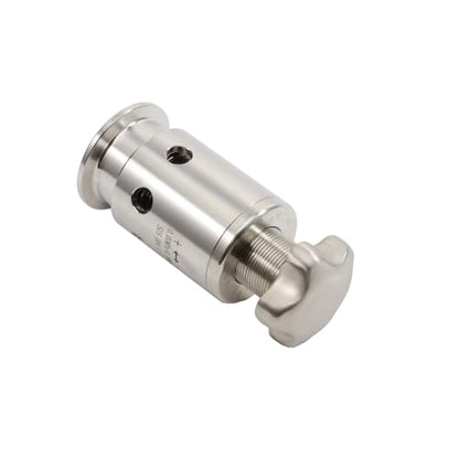 Adjustable Pressure Relief Valve Tri Clamp 1.5" - 0-0.3MPa Stainless Steel 304 Vacuum Breaker for Homebrew Conical Fermenters