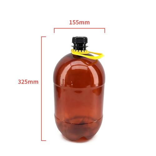 4L PET Oxebar Keg With Cap & Handle - Pressurized Growler for Home Brewing Beer, Lightweight & Oxygen Barrier (Bottle Only)
