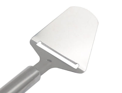 1pcs Stainless Steel Hangable Cheese Knife Heavy Duty Plane Cheese Cutter, Semi-Hard Cheese,Server for Semi-Soft (Silver)