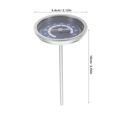 Probe Stainless Steel Kettle Thermometer Accurate Water Temperature Gauge for Brewing Cooking and Baking Stainless Steel Design for Outdoor Travel and Energy