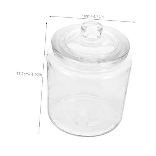 DECHOUS Airtight Glass Pickling Food Jar Capacity Clear Fermenting Canister for Kimchi Sauerkraut and More Sealing Food Storage Container