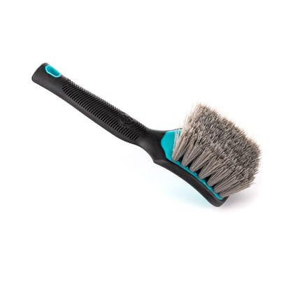 Detail Factory - ProGrip Tire Brush - Ergonomic ProGrip Handle, Stiff Synthetic Bristles, Ergonomic Design, Clean Your Tires with Ease - Octane Riptide - color: Octane Riptide, size: Standard