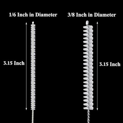 4 Pieces Feeding Tube Brushes, Long Pipe Cleaners Straw Cleaning Brushes, 32 Inches Long with Soft Nylon Bristles Head, Suitable for Cleaning Feeding Tubes - size: 1/6 Inch Diameter