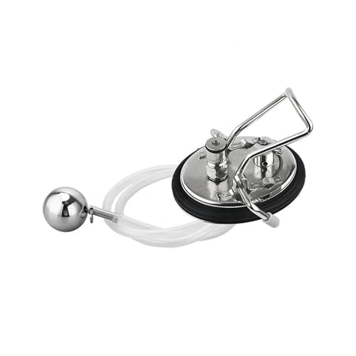 Home Brewing Carbonation Lid with Floating Ball,80cm Dip Tube & Carbonation Keg Lid with Pressure Relief Valve for Fermenter/Corny Keg Brewing Accessories