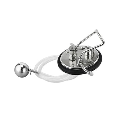 Home Brewing Carbonation Lid with Floating Ball,80cm Dip Tube & Carbonation Keg Lid with Pressure Relief Valve for Fermenter/Corny Keg Brewing Accessories