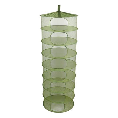 Grow1 2ft Drying Rack 1-Piece Collapsible Mesh Herb and Flower Hanging Dryer with Carrying Case for Even Airflow and Secure Harvest Storage - size: 2 feet, style: Open