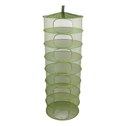 Grow1 2ft Drying Rack 1-Piece Collapsible Mesh Herb and Flower Hanging Dryer with Carrying Case for Even Airflow and Secure Harvest Storage - size: 2 feet, style: Open