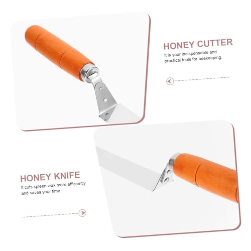 VANZACK Stainless Steel Uncapping Knife for Efficient Honey Extraction Type Design Handle Essential Beekeeping Tool for Honey Scraping and Uncapping