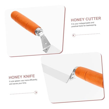 VANZACK Stainless Steel Uncapping Knife for Efficient Honey Extraction Type Design Handle Essential Beekeeping Tool for Honey Scraping and Uncapping