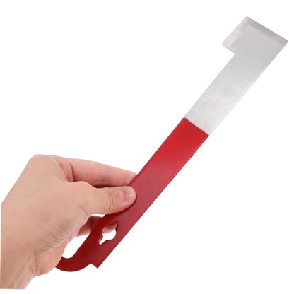 Abaodam 3pcs Stainless Steel J Shaped Hive Tool Essential Frame Lifter and Scraper Equipment for Beekeepers Durable Bee Hive Frame Maintenance Tool