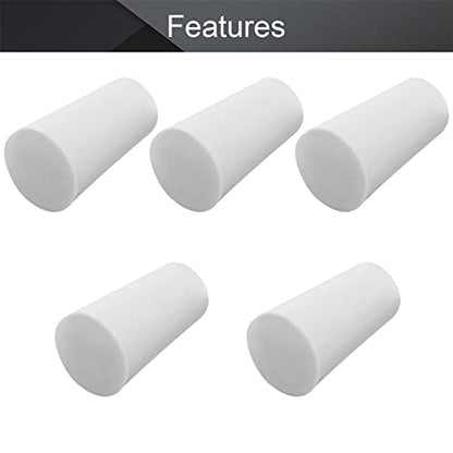 Othmro 10Pcs Drilled Rubber Stopper with Airlock, White Drilled Bungs Stopper with 0.51" Hole for Fermentation Use, Homebrewing Beer Kombucha Airlock Stopper