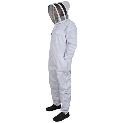 Sparx Sports Professional Full Body Beekeeping Suit Bee Keeping Costume, with Veil Hood (2XL)