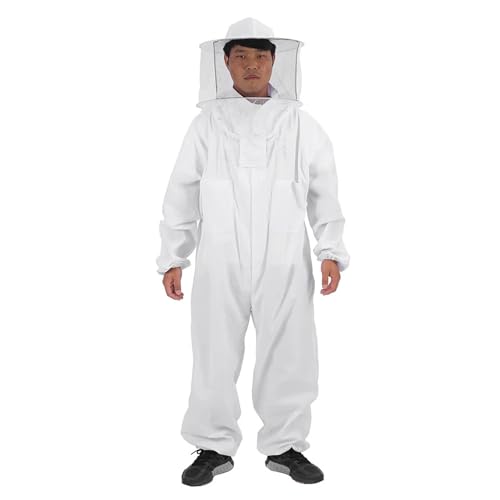 Mosquito Suits For Adult Beekeeper Protective Suit Breathable Bee Keeping Full Body Suit Beekeeping Protective Equipment - color: Large