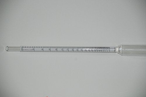 Proof & Tralle Hydrometer with 14" Glass Test Jar