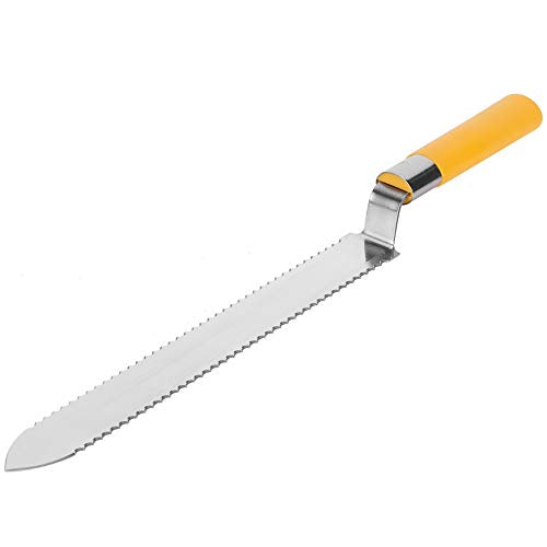 Stainless Steel Uncapping Knife Beekeeping Serrated Beekeeping Knife, Bee Hive Knife Cutter Blade Beekeeper Equipment Bee Hive Tool for Harvesting Extracting Honey