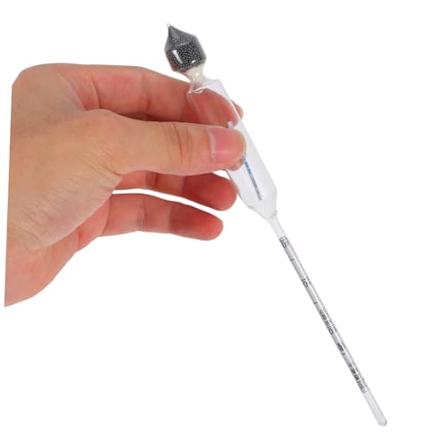 3pcs Triple Scale Hydrometer for Wine Alcohol Content Measurement Proofing Hydrometer for Spirits Read Thermometer for Bartender Use
