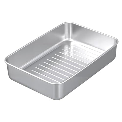 SINJEUN 4 PCS Stainless Steel Cheese Container, Deli Meat Storage Containers with Lid for Fridge Organizers and Storage
