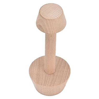 Tart Tamper, Double Sided Wooden Pastry Dough Press for Egg Tarts, Mini Pie Maker with Reusable Composite Wood for Baking Muffins Pecan Pies Cheesecakes Desserts