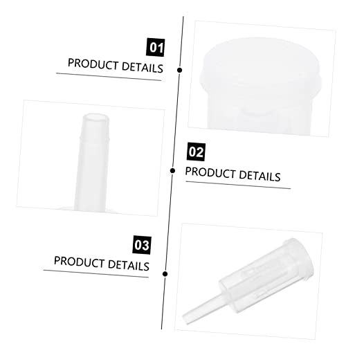 2Pcs Transparent Plastic Brewed Wine Exhaust Valves Three Piece Check Valves for Efficient Air Locking Wine and Preservation Supplies