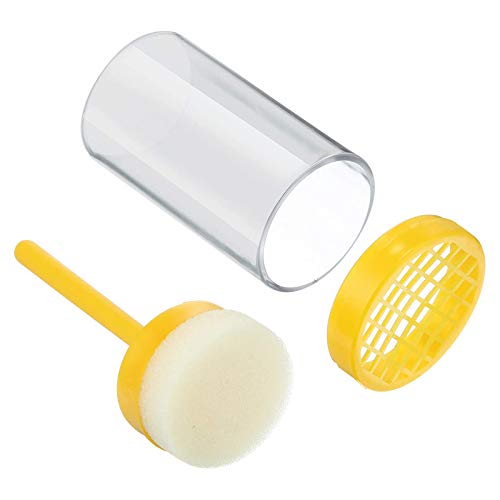 Queen Bee Marking Kit, 2 Queen Marking Cage Tube with 3 Bee Marker Pen for Beekeeper Tool, Yellow