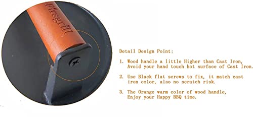 Firsgrill Burger Press 7.08" Round & 8.3”X4.3”Rectangle Heavy-Duty Cast Iron Smash Meat Steak With Wood Handle for Blackstone Camp chef Pitboss Weber Treager Griddle Grills (Round & Rectangle) - size: Round & Rectangle