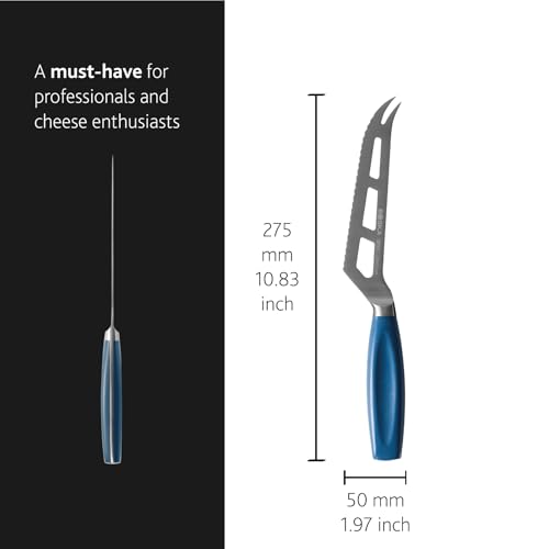 BOSKA Universal Cheese Cutter Blue 140 Mm - Full-tang - Premium Quality - German Steel - HACCP Knife - Cheese Knife - for Professional Use - Multi Use (vegetables and Fruit) - color: Blue, size: Universal cutter