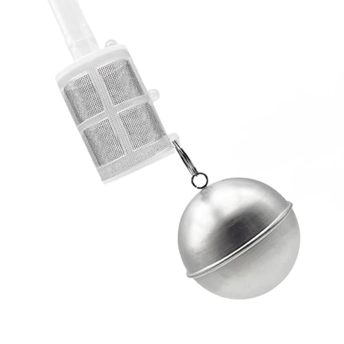 Beer Keg Ball Float Silicone Tube Stretchability Metal Homemade Ball for Conical Rounder Fermenter Attachments, Float Ball Strainer - size: Float ball strainer