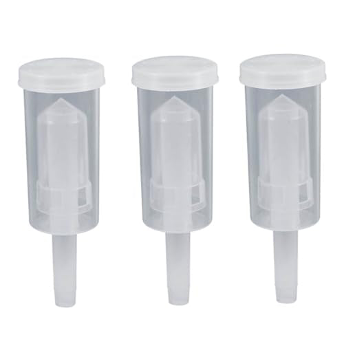 3-Piece Fermentation Set for Home Brewing One-Way Fermentation Valve Suitable for Wine and Beer Making Easy to Use Water Seal - size: 12.00X3.80X3.80CM