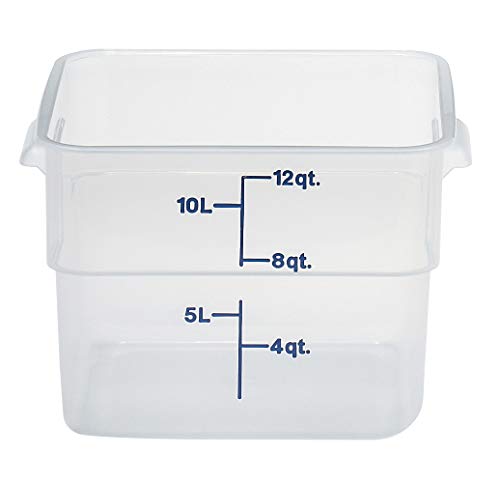 Cambro 12SFSPP190 12 qt Polypropylene Food Storage Container - CamSquare® Case of 6 - size: 12 QT