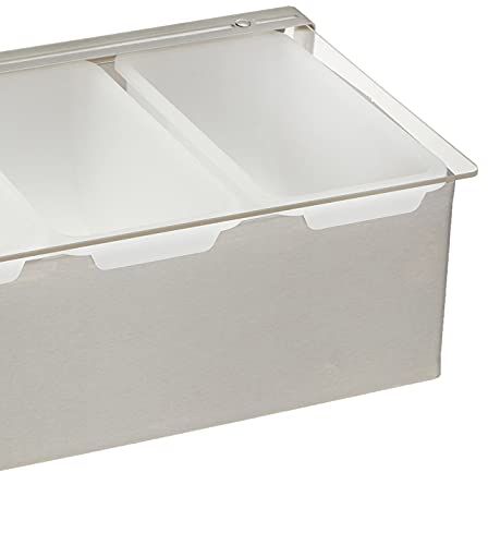 Winco Condiment Holder, 4 Compartment, S/S Base