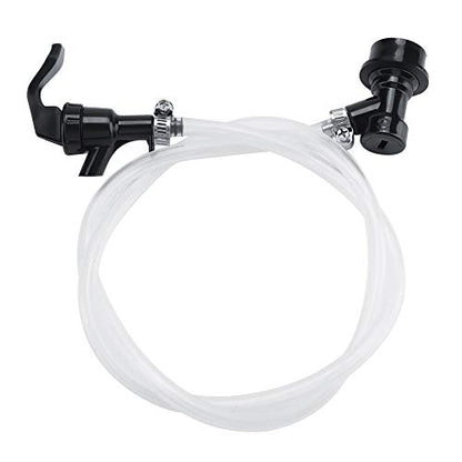 3.3ft Beer Hose, Beer Brewing Tubing with Ball Lock Disconnect and Party Tap for Corny Cornelius Keg Distribution Home Brewing Outdoor Parties