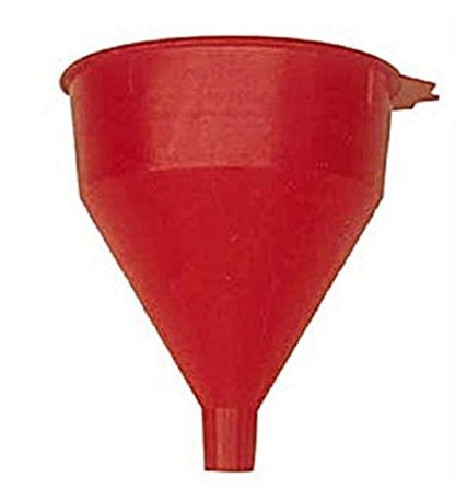 WirthCo 32002 Red Safety Funnel with Screen/Strainer Funnel for Oil, Fuel, Gas, and Automotive Large 2 Quart Capacity - size: 2 Quart, style: With Screen